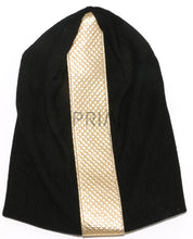 Load image into Gallery viewer, LEATHER CENTER BEANIE
