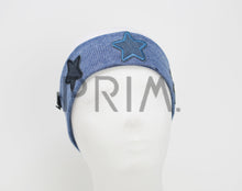 Load image into Gallery viewer, DENIM HEARTS BABY HEADBAND
