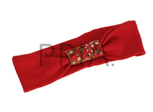 Load image into Gallery viewer, DACEE FLORAL CORDUROY TURBAN CENTER JUNIOR HEADWRAP
