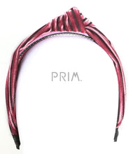 Load image into Gallery viewer, VELVET STRIPES KNOT HEADBAND
