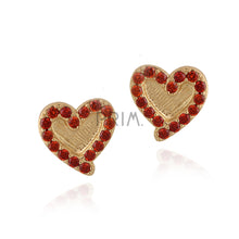 Load image into Gallery viewer, OUTLINE HEART STUD EARRING
