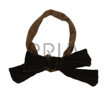 Load image into Gallery viewer, DACEE VELVET SHIMMER BOW BABY HEADBAND
