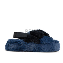 Load image into Gallery viewer, ZUBII CRISS CROSS FUR SLING BACK SLIPPERS

