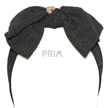 Load image into Gallery viewer, RIBBED SPARKLE BOW HEADWRAP
