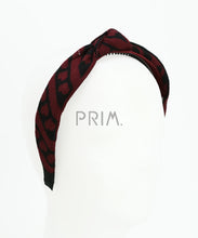 Load image into Gallery viewer, DACEE KNIT HEARTS KNOT HEADBAND
