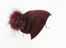 Load image into Gallery viewer, BEANIE WITH LUREX POM POM
