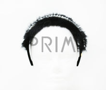 Load image into Gallery viewer, FUR WITH PEARLS ACROSS HEADBAND
