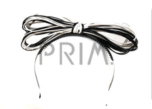 Load image into Gallery viewer, LEATHER LOOPY BOW HEADBAND
