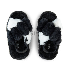 Load image into Gallery viewer, ZUBII CRISS CROSS FUR SLING BACK SLIPPERS
