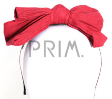 Load image into Gallery viewer, WIDE RIBBED BOW HEADBAND

