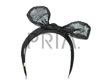 Load image into Gallery viewer, METALLIC MESH COVERED WITH TIE HEADBAND
