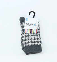 Load image into Gallery viewer, MEMOI HOUNDSTOOTH BOYS CREW SOCK
