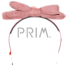 Load image into Gallery viewer, SUEDE RIBBED PUFFY BOW HEADBAND

