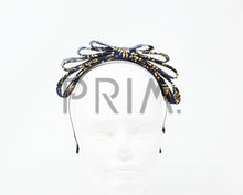 Load image into Gallery viewer, FOIL LEAF PRINT LAYERED BOW HEADBAND
