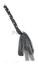 Load image into Gallery viewer, METALLIC TULLE BRAID PEARLS HEADBAND
