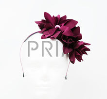Load image into Gallery viewer, DOUBLE SIDE FLOWER WITH BUTTON HEADBAND

