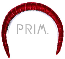 Load image into Gallery viewer, VELVET RIBBON WRAPPED PUFFY HEADBAND
