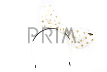 Load image into Gallery viewer, POLKA DOT WIRE BOW HEADBAND
