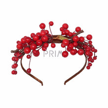 Load image into Gallery viewer, CHERRY CLUSTER BOW HEADBAND
