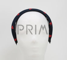 Load image into Gallery viewer, RIBBED WITH EMBROIDERED BUTTERFLIES HEADBAND
