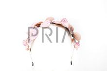Load image into Gallery viewer, SUEDE FLOWERS AROUND HEADBAND
