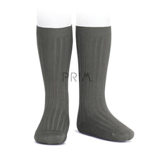 Load image into Gallery viewer, CONDOR RIBBED COTTON KNEE SOCK
