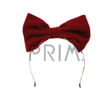 Load image into Gallery viewer, VELVET STANDING BOW HEADBAND
