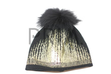 Load image into Gallery viewer, WINTER BEANIE WITH METALLIC PRINT
