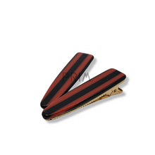 Load image into Gallery viewer, ACETATE ZEBRA HAIRPIN 2 PIECE

