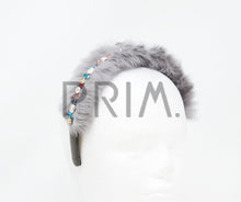 Load image into Gallery viewer, FUR WITH RHINESTONES ACROSS HEADBAND
