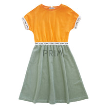 Load image into Gallery viewer, TWO TONE SHORT TERRY DRESS
