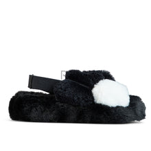 Load image into Gallery viewer, ZUBII CRISS CROSS FUR SLING BACK SLIPPERS
