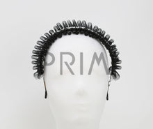 Load image into Gallery viewer, ORGANZA RUFFLE WITH PEARL STRAND HEADBAND
