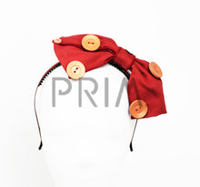 Load image into Gallery viewer, BOWS WITH BUTTONS HEADBAND
