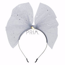 Load image into Gallery viewer, SPARKLY STIFF TULLE BOW HEADBAND
