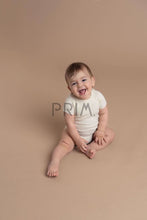 Load image into Gallery viewer, MEMA KNITS FINE THIN SWEATER RIBBED SHORT SLEEVED ONESIE
