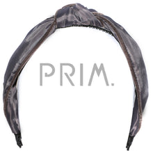 Load image into Gallery viewer, TAFFETA KNOT VELVET EDGE HEADBAND
