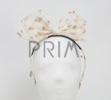 Load image into Gallery viewer, METALLIC STARS TULLE BOW HEADBAND
