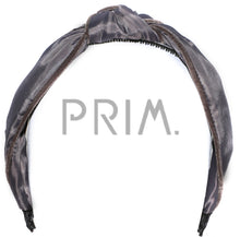 Load image into Gallery viewer, TAFFETA KNOT VELVET EDGE HEADBAND
