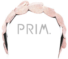 Load image into Gallery viewer, HERRINGBONE HEARTS HEADBAND
