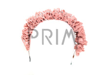 Load image into Gallery viewer, METALLIC MESH RUFFLE WITH CRYSTALS HEADBAND
