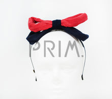 Load image into Gallery viewer, TWO TONE SUEDE CORDUROY WIRE BOW HEADBAND
