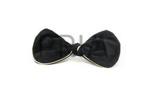 Load image into Gallery viewer, VELVET WITH METALLIC TRIM BOW CLIP

