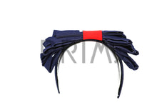 Load image into Gallery viewer, DENIM LAYERED BOW HEADBAND
