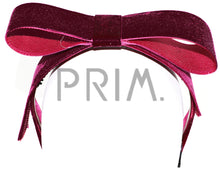 Load image into Gallery viewer, VELVET RIBBON BOW HEADBAND
