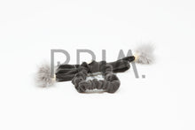 Load image into Gallery viewer, VELVET WITH POM POMS SCRUNCHY

