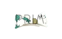 Load image into Gallery viewer, PINEAPPLE PRINT PUFFY BOW CLIP
