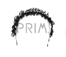 Load image into Gallery viewer, METALLIC TULLE RUFFLE WITH PEARLS HEADBAND
