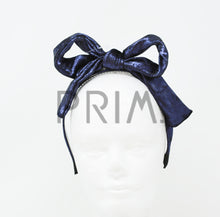 Load image into Gallery viewer, METALLIC VELVET BOW HEADBAND
