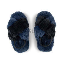 Load image into Gallery viewer, ZUBII CRISS CROSS FUR SLING BACK SLIPPERS
